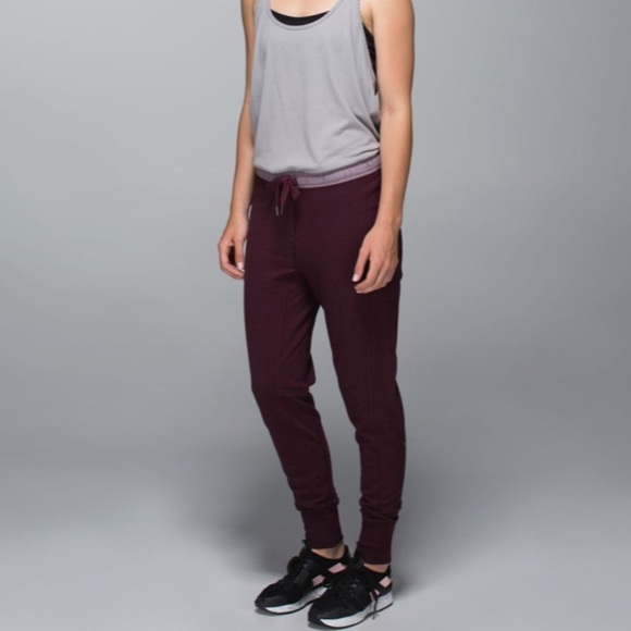 Lululemon Happy Yin Year Pants Sweatpant II Heathered Bordeaux Drama Purple 2 - Picture 4 of 11